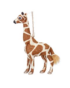 Gisela Graham Faux Fur Dec 15cm - Giraffe